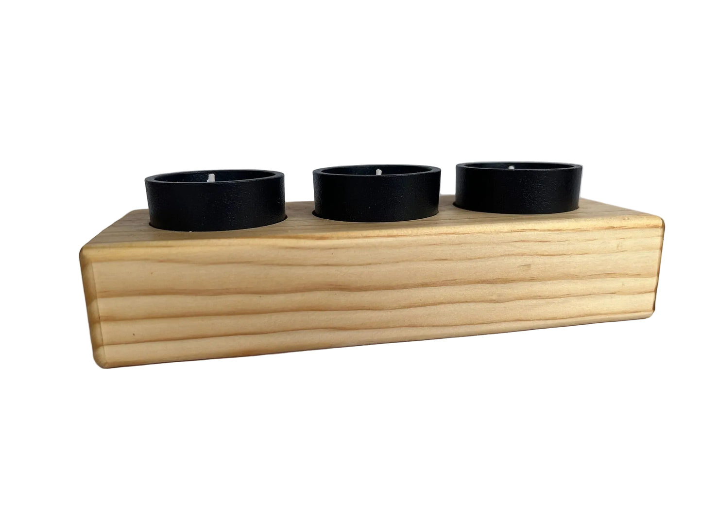 Base para velas con recipientes de hierro colado